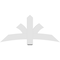 Ekena Millwork Davenport Architectural Grade PVC Gable Bracket, 60"W x 27 1/2"H x 2"D x 6"F, 11/12 Pitch GBP060X28X0206DAV00 - alternate 2